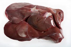 Higado de cerdo fresco pedido y entregado a domicilio. Carnes