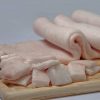 Manteca de cerdo cruda optima para su cocción. Piel de cerdo con grasa